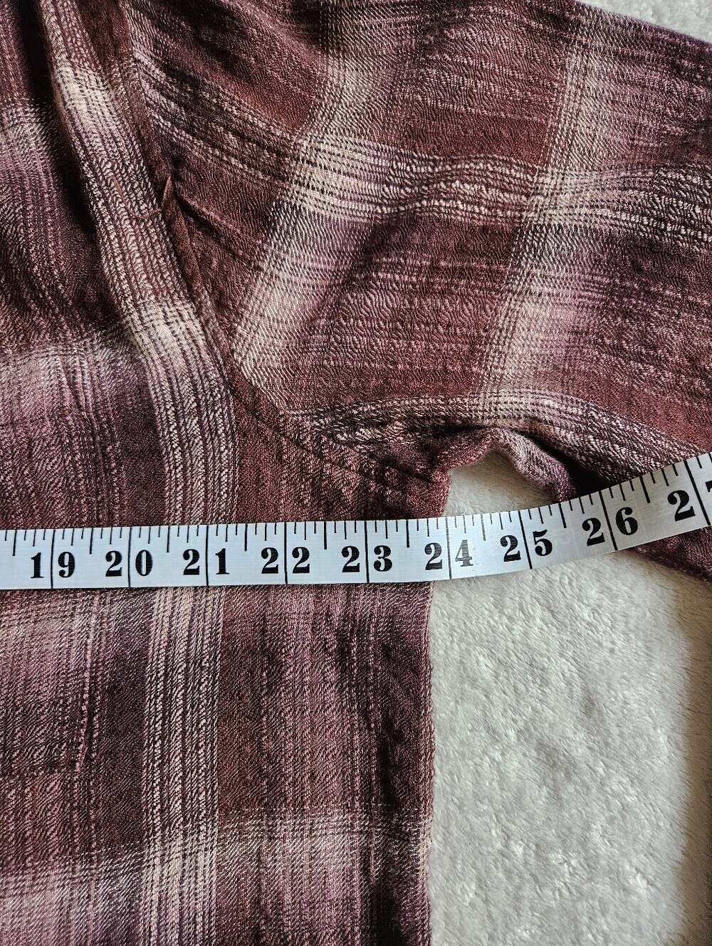 beachlunchlounge Elly Plaid Button Down Shirt XL Japanese Maple Viscose Cotton - Picture 6 of 14